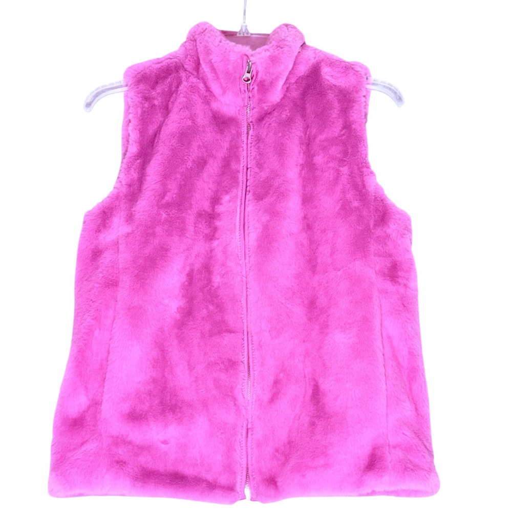 J.Crew bubblegum Pink Fuzzy XXS Vest Y2K coquette Sleeveless Barbiecorp Glam